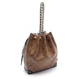 Louis Vuitton-Louis Vuitton Noe Trunk Handbag PVC Leather-Brown