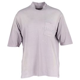 Maison Martin Margiela Camiseta de algodão roxa com logo manuscrito Maison Margiela Outro