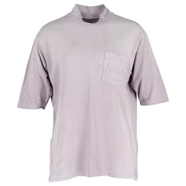 Maison Martin Margiela-Maison Margiela Handwritten Logo T-shirt in Purple Cotton-Other
