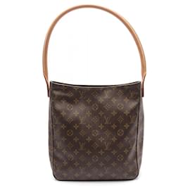 Louis Vuitton-Louis Vuitton Looping GM Monogram Shoulder Bag M51145-Brown
