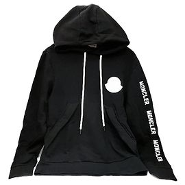 Moncler MAGLIA Sudadera con Capucha Negro