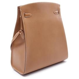 Hermès-Sac à épaule Hermes Kelly Sport GM Marron-Marron