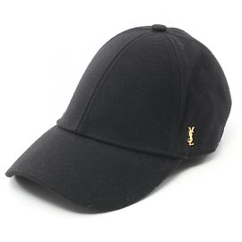 Yves Saint Laurent Wool Cap Black Black