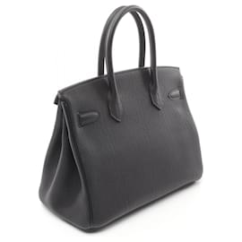 Hermès-Hermes Birkin 30 Togo Handbag Black-Black