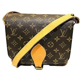 Louis Vuitton-Louis Vuitton Monogram Cartouchiere 22 Bag-Brown