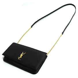 Yves Saint Laurent-Yves Saint Laurent Cassandra Phone Holder Bag-Black