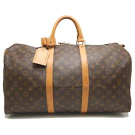 Louis Vuitton-Louis Vuitton Monogram Keepall 50 Travel Bag-Brown
