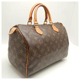 Louis Vuitton-Louis Vuitton Monogram Speedy 30 Handbag-Brown