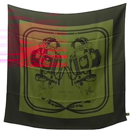 Hermès-Hermes Silk Scarf BRIDES de GALA-Red