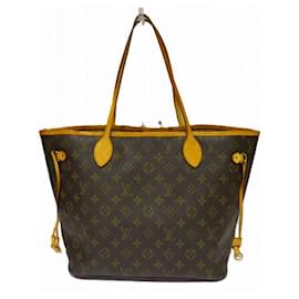 Louis Vuitton-Louis Vuitton Neverfull MM Tote Bag-Brown