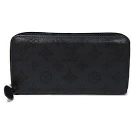 Louis Vuitton-Louis Vuitton Mahina Leather Zippy Wallet-Black