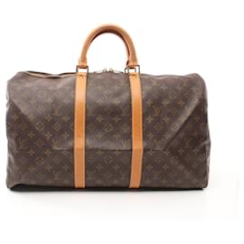 Louis Vuitton-Louis Vuitton Keepall 50 Boston Bag Monogram M41426-Brown