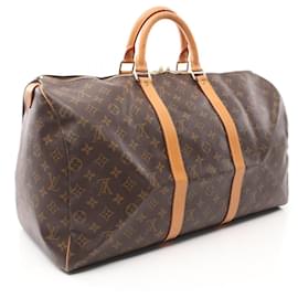 Louis Vuitton-Louis Vuitton Keepall 50 Boston Bag Monogram M41426-Brown