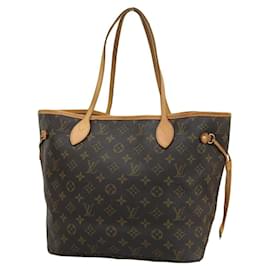Louis Vuitton-Louis Vuitton Monogram Neverfull MM Tote M40156-Brown
