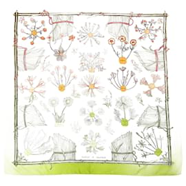 Hermès-Hermes Silk Scarf Herbier de Gavarnie-Yellow