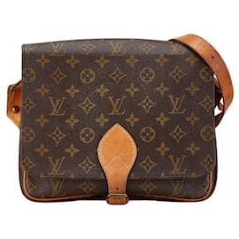 Louis Vuitton-Louis Vuitton Monogram Cartouchiere GM Shoulder Bag-Brown