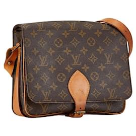 Louis Vuitton-Louis Vuitton Monogram Cartouchiere GM Shoulder Bag-Brown