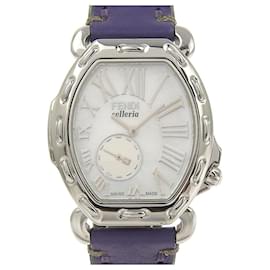 Fendi-Fendi Selleria Watch Stainless Steel Leather Quartz-White