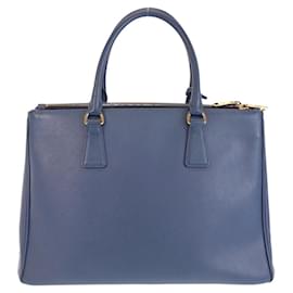 Prada-Prada Saffiano Galleria Leather Handbag-Blue