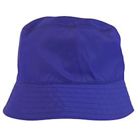 Prada-Prada Nylon Tessuto Logo Bucket Hat-Purple