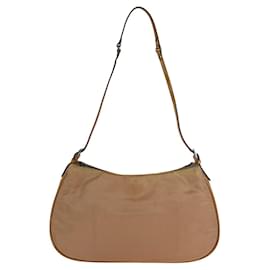 Prada-Prada Nylon Enamel Tessuto Logo Handbag-Brown