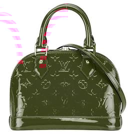Louis Vuitton-Louis Vuitton Alma BB Patent Leather Handbag-Red