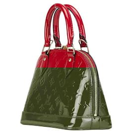 Louis Vuitton-Louis Vuitton Alma BB Patent Leather Handbag-Red