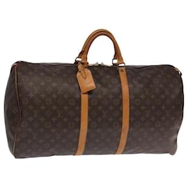 Louis Vuitton-LOUIS VUITTON Monogram Keepall 60 Boston Bag M41422 LV Auth 104649-Monogram