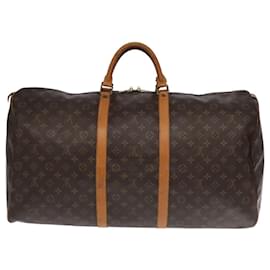Louis Vuitton-LOUIS VUITTON Monogram Keepall 60 Boston Bag M41422 LV Auth 104649-Monogram