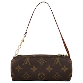 Louis Vuitton-LOUIS VUITTON Monogram Papillon Pouch LV Auth 105341-Monogram