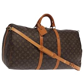 Louis Vuitton-LOUIS VUITTON Monogram Keepall Bandouliere 60 Boston Bag M41412 LV Auth 104652-Monogram