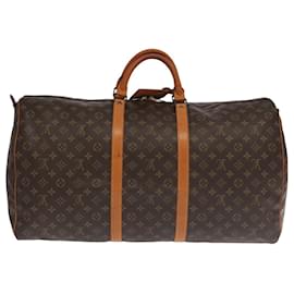 Louis Vuitton-LOUIS VUITTON Monogram Keepall Bandouliere 60 Boston Bag M41412 LV Auth 104652-Monogram