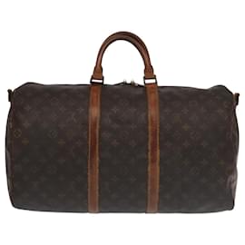 Louis Vuitton-LOUIS VUITTON Monogram Keepall Bandouliere 50 Boston Bag M41416 LV Auth 104010-Monogram