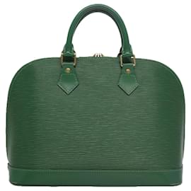 Louis Vuitton-LOUIS VUITTON Epi Alma Hand Bag Borneo Green M52144 LV Auth 105233-Other