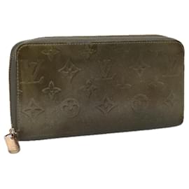 Louis Vuitton-LOUIS VUITTON Monogram Vernis Zippy Wallet Veil Bronze M93723 LV Auth 103361-Other