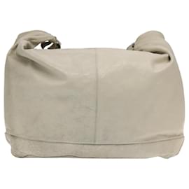 Balenciaga-BALENCIAGA The Day Shoulder Bag Leather White 170939 Auth mr753-White