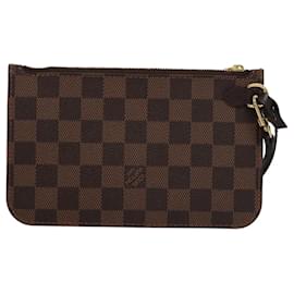 Louis Vuitton-LOUIS VUITTON Poche Neverfull PM Damier Ebene LV Auth 106589-Outro