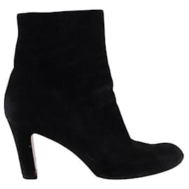 Christian Louboutin-Suede boots-Black