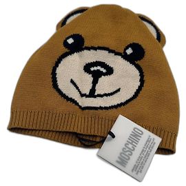 Moschino Hat Brown Black White Brown Black White