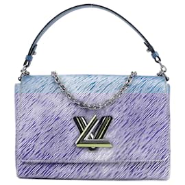 Louis Vuitton-Louis Vuitton Epi Leather Twist Shoulder Bag GM in Denim Blue-Blue