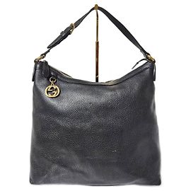 Sac Hobo Gucci Interlocking G Noir Noir