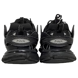 Balenciaga-Balenciaga Track Lace-Up Sneakers in Black Polyurethane-Black