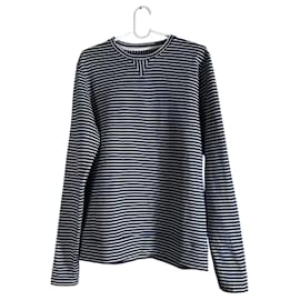 Autre Marque Norse Projects Blauer gestreifter Wollpullover Blau