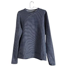 Autre Marque Norse Projects Pull en laine bleu à rayures Bleu