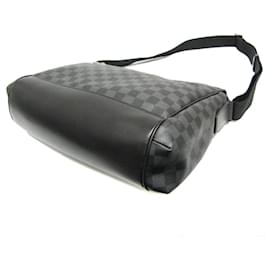 Louis Vuitton-Messager MM Damier Graphite Louis Vuitton N41458-Damier ebène