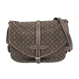 Louis Vuitton-Louis Vuitton Monogram Mini Saumur MM M95227 Shoulder Bag-Damier ebene