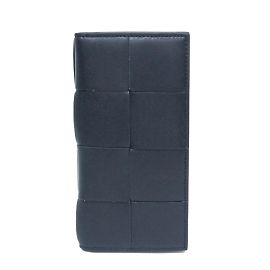 Bottega Veneta Cassette Slim Long Wallet Negro