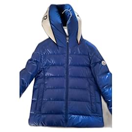 Moncler-Blousons, manteaux filles-Bleu clair