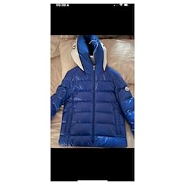 Moncler-Blousons, manteaux filles-Bleu clair