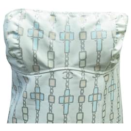 Chanel-CHANEL DRESS BUSTIER JEWEL PATTERNS P30168V20425 L 42 JEWELS PATTERNS DRESS-Multiple colors